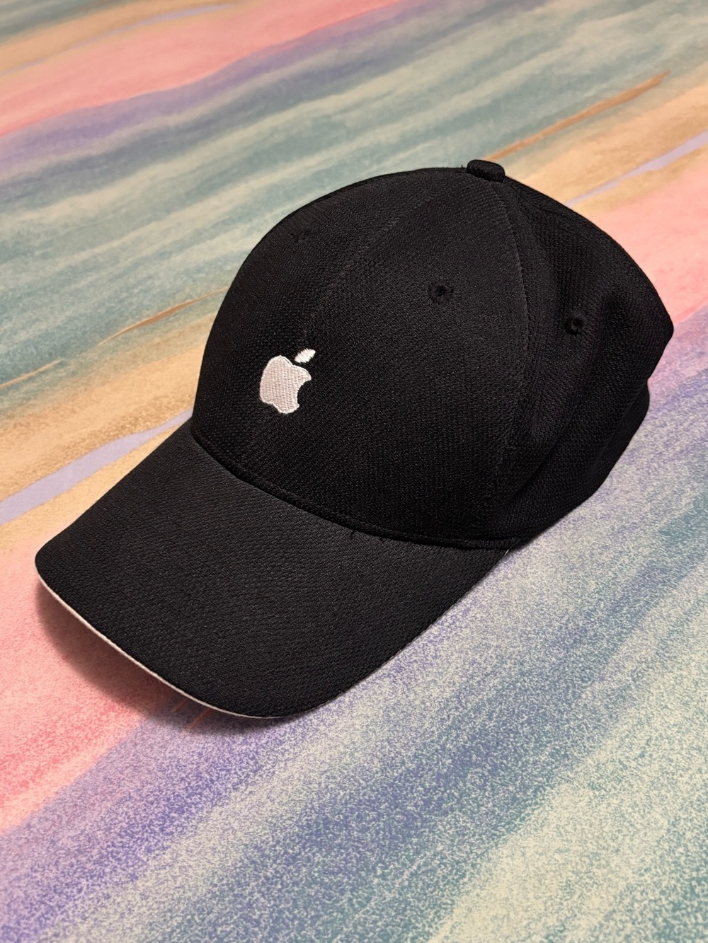 Vintage Apple Computers Adult Nu-Fit Stretch One Size Fits Most Baseball Cap Hat